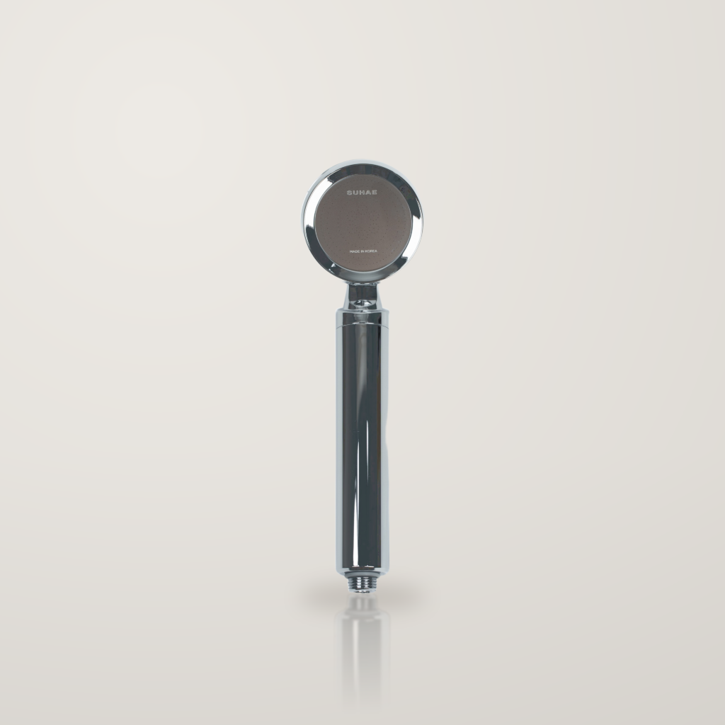 SUHAE Nourish chrome handheld shower head, front product view